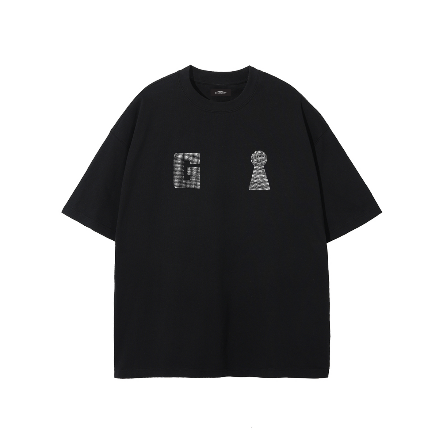 Keyhole G Rhinestone T-shirt