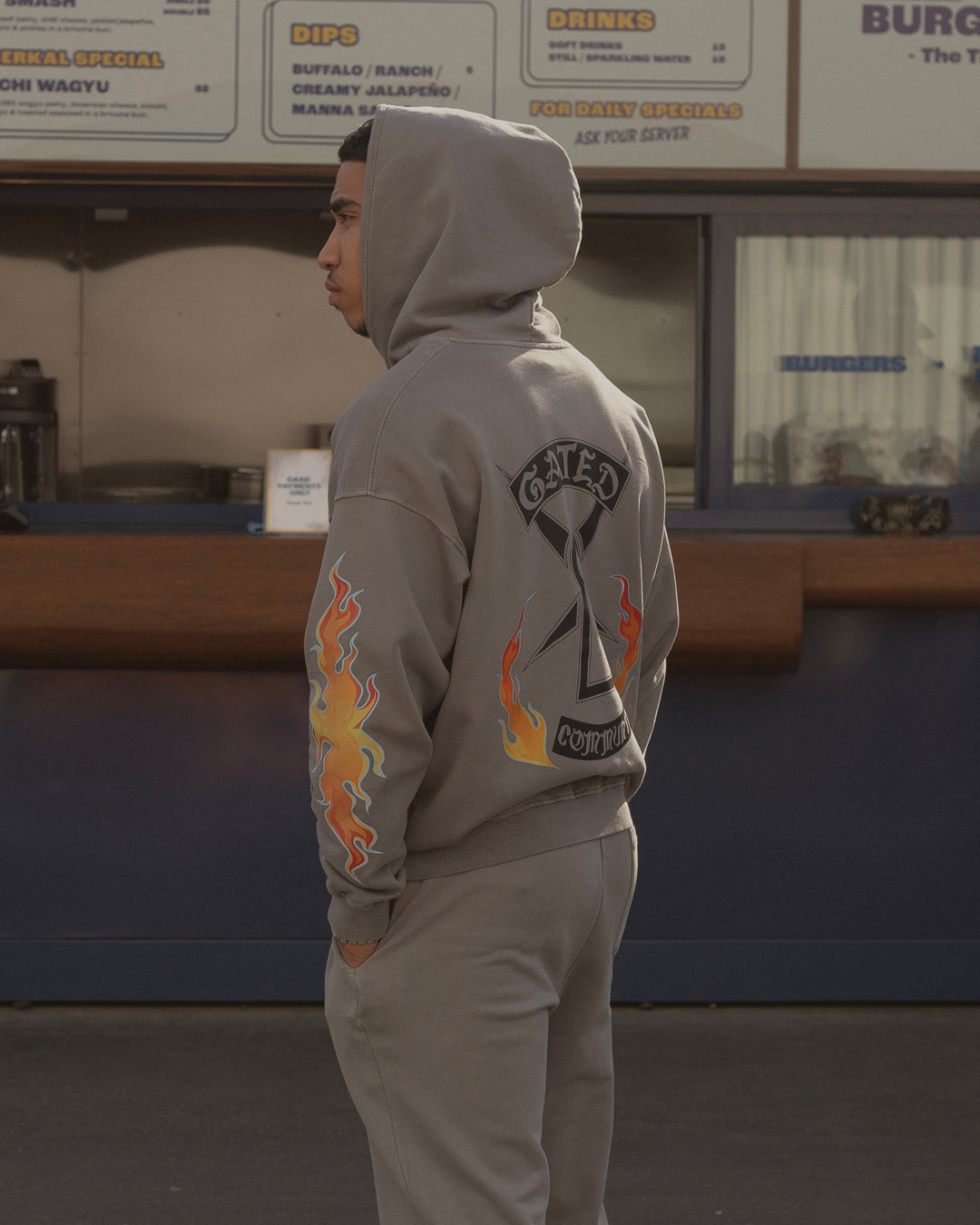 Flame Crest Sweatpants