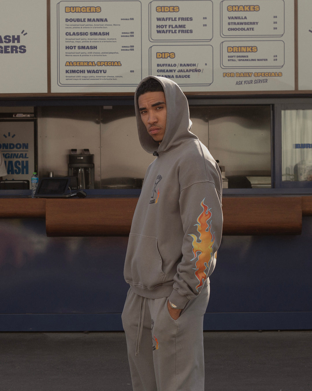 Flame Crest Hoodie