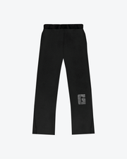 Gated community Rhinestones Keyhole-G wide leg sweatpants