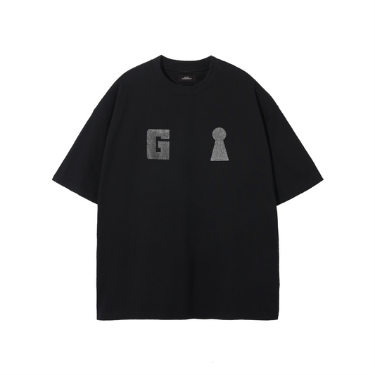 Keyhole G Rhinestone T-shirt