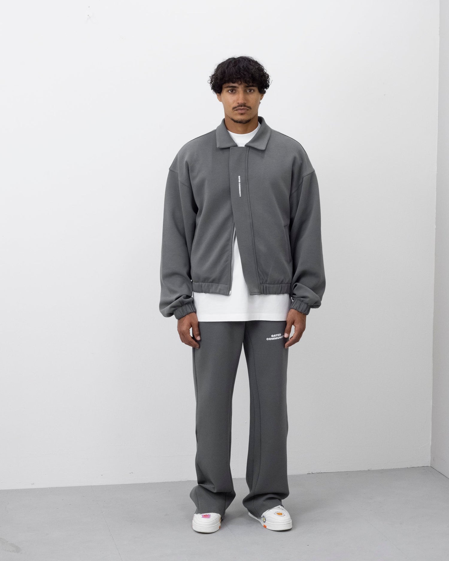 Gated community Signature wide leg  sweatpants