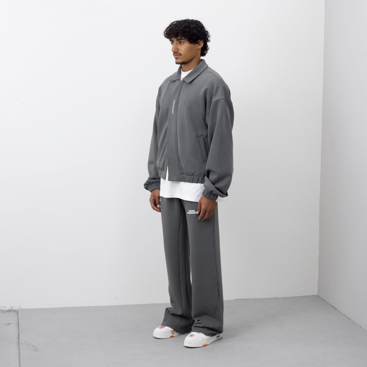 Gated community Signature wide leg  sweatpants