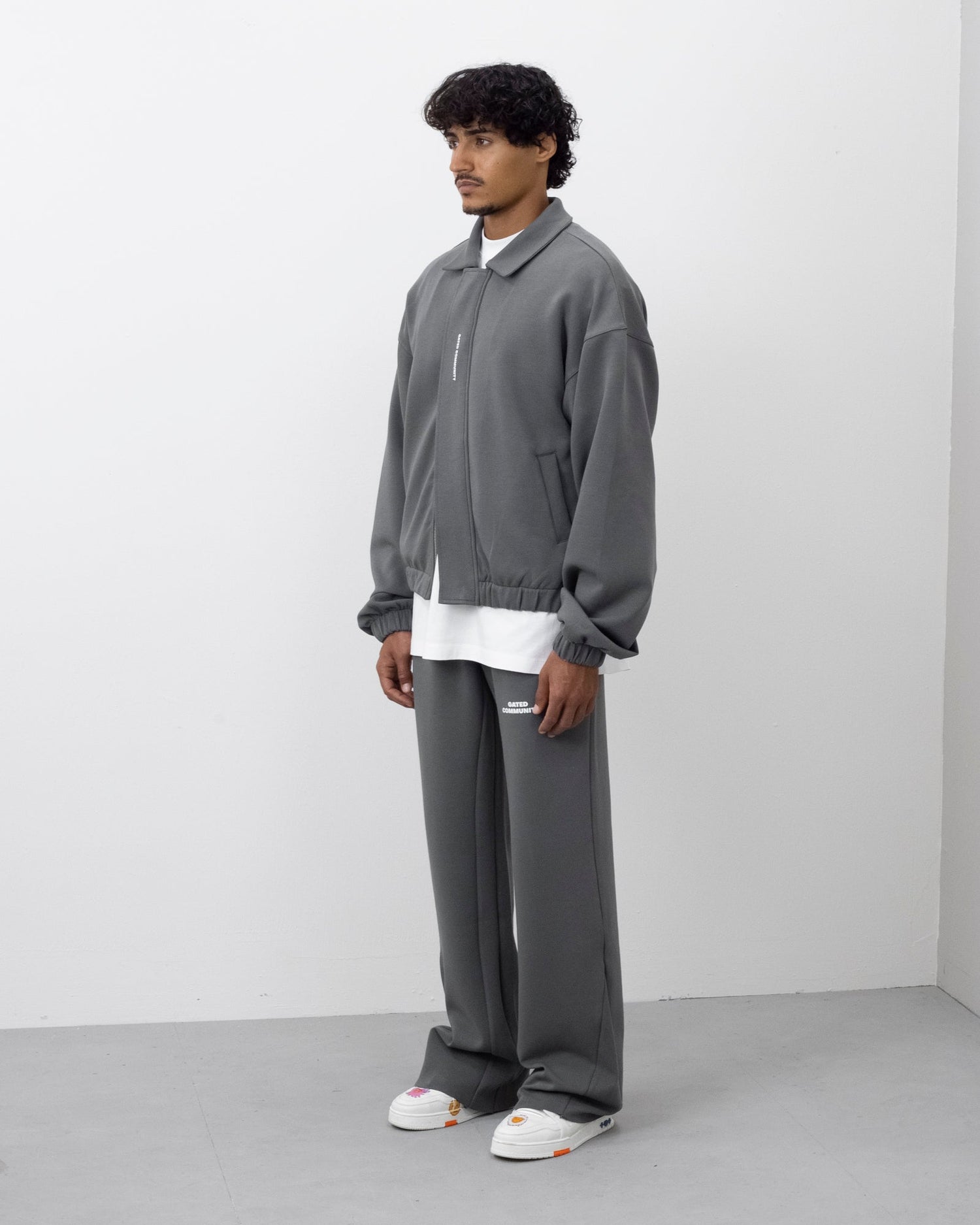 Gated community Signature wide leg  sweatpants