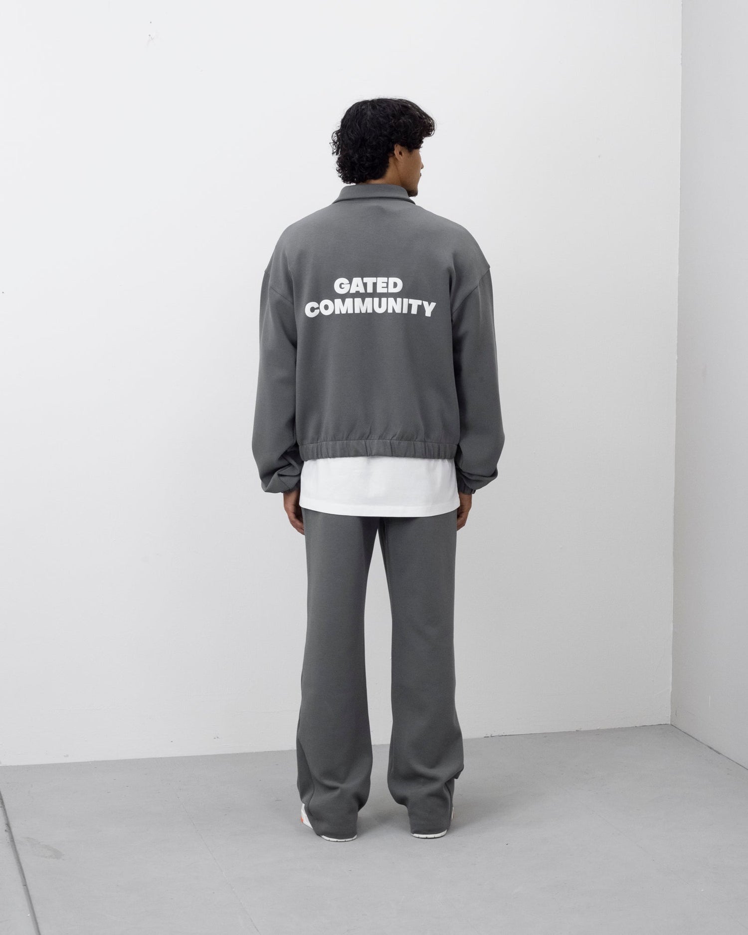 Gated community Signature wide leg  sweatpants