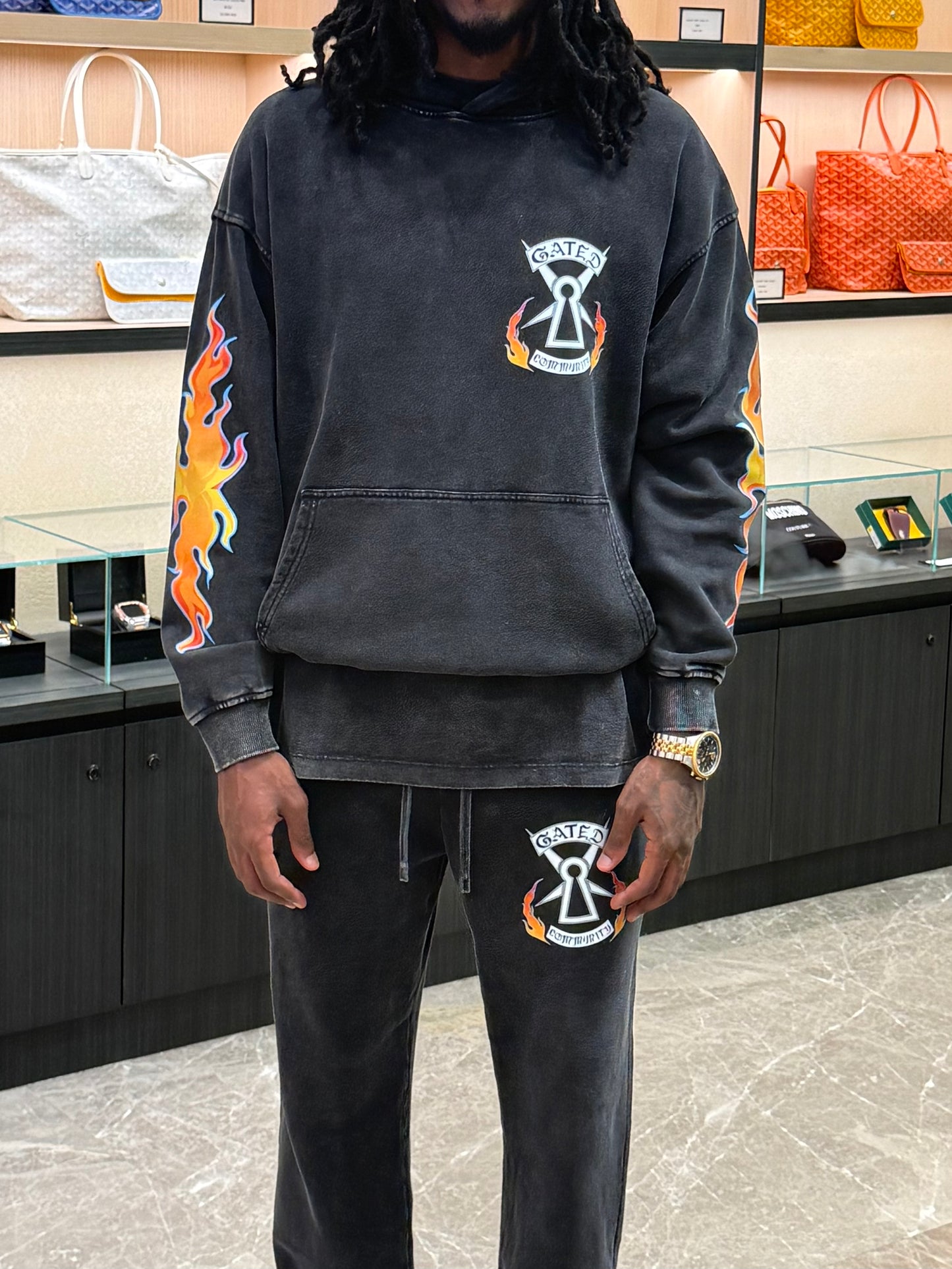 Flame Crest Sweatpants