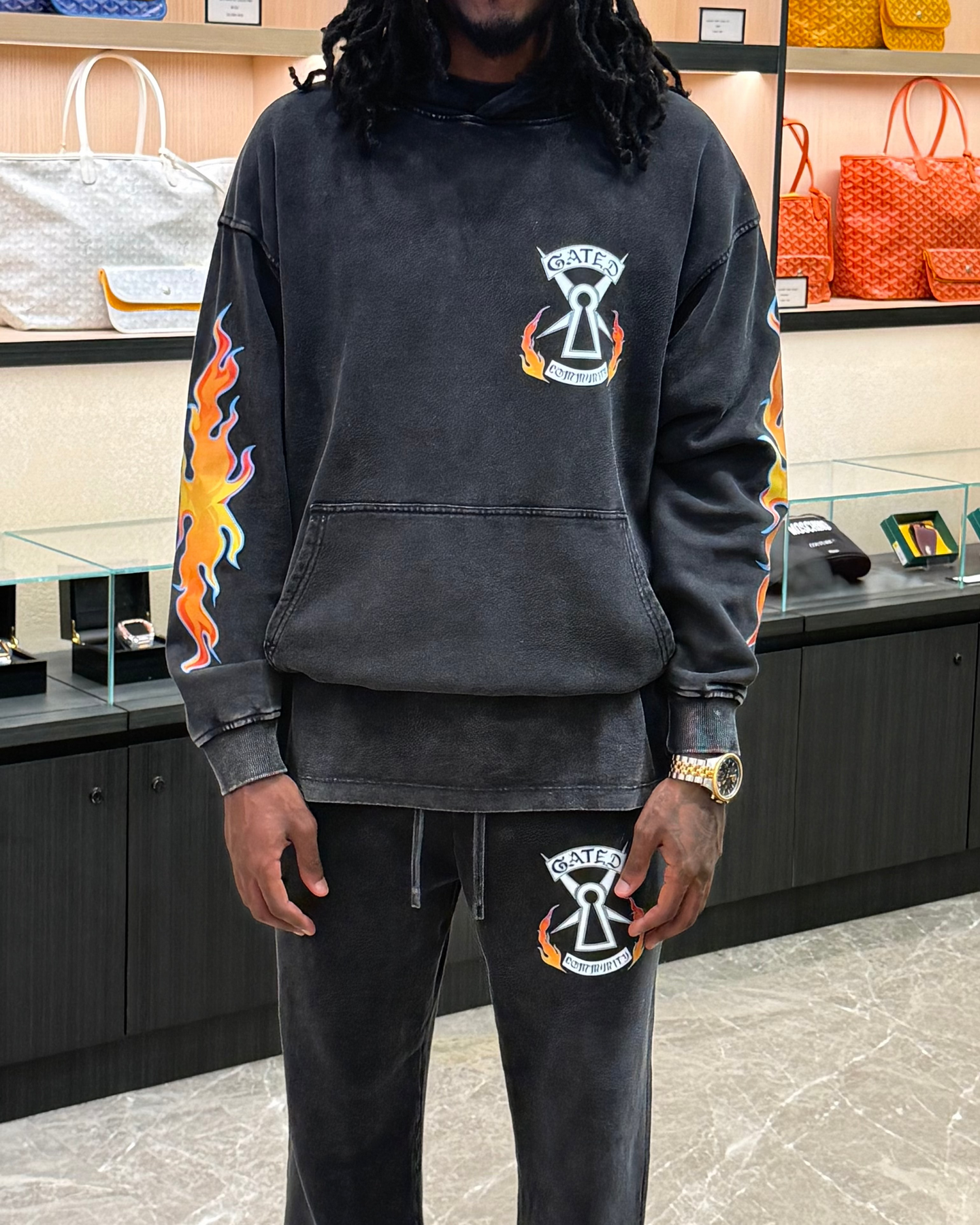 Flame Crest Hoodie