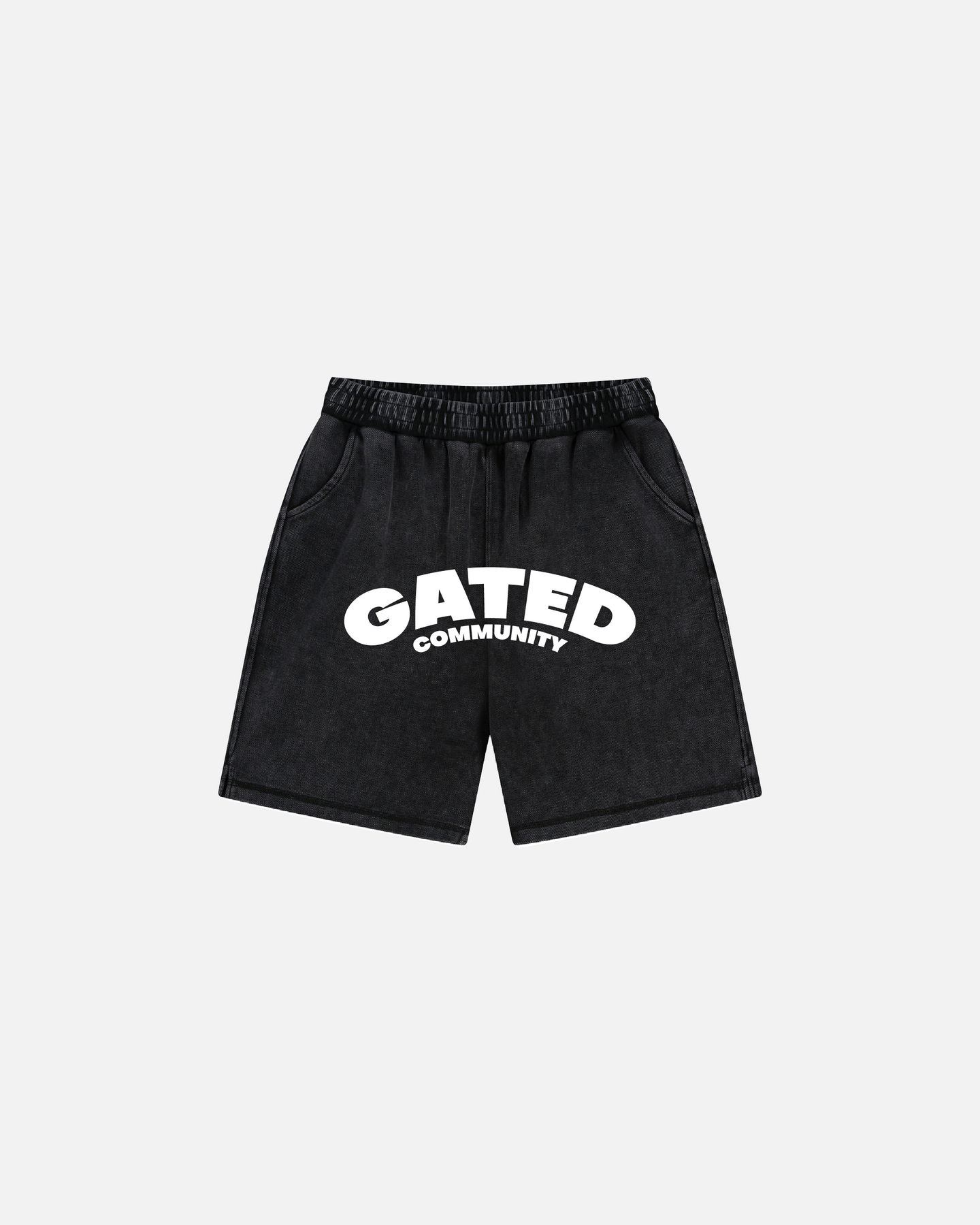 Varsity batik washed shorts