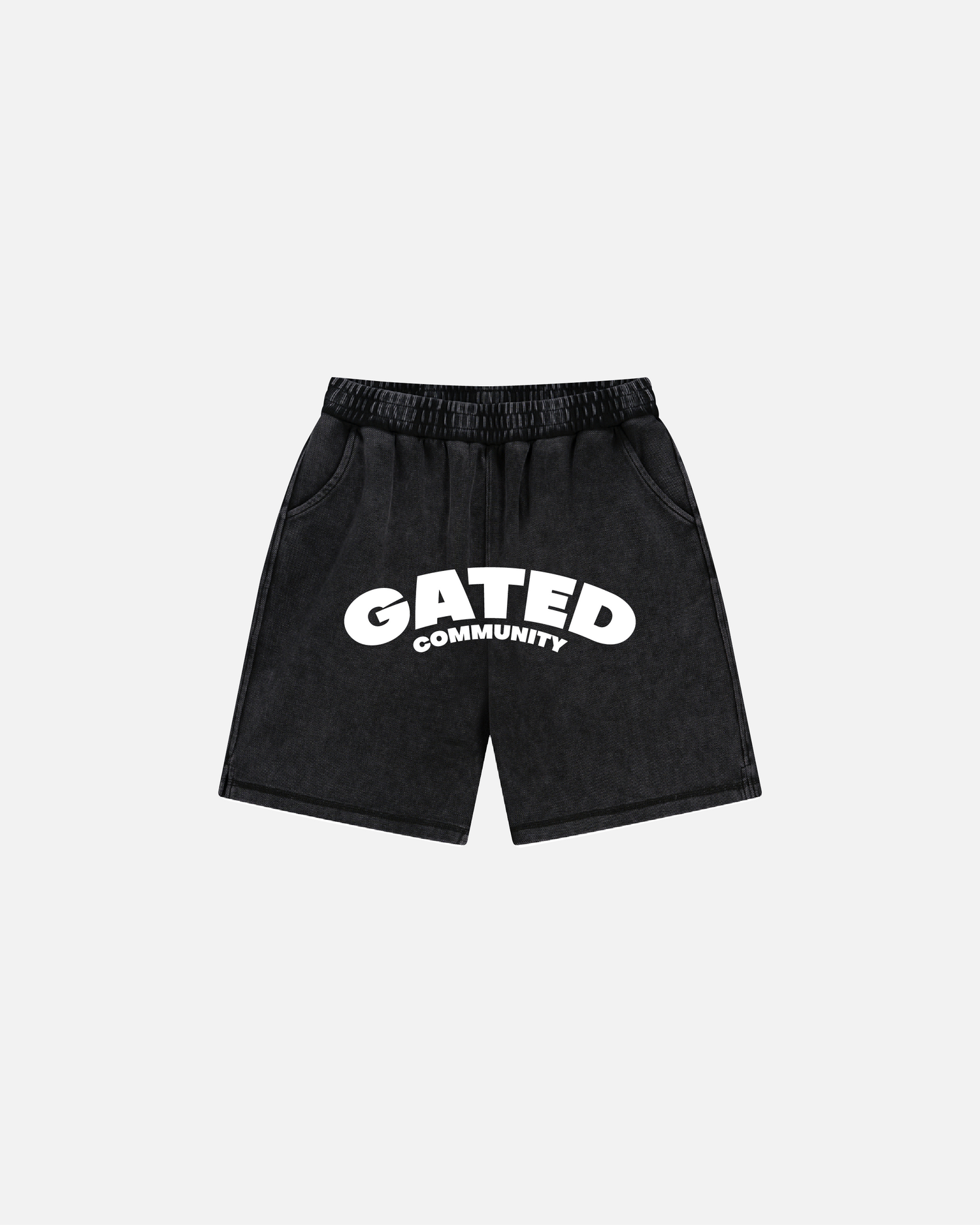 Varsity batik washed shorts