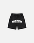 Varsity batik washed shorts