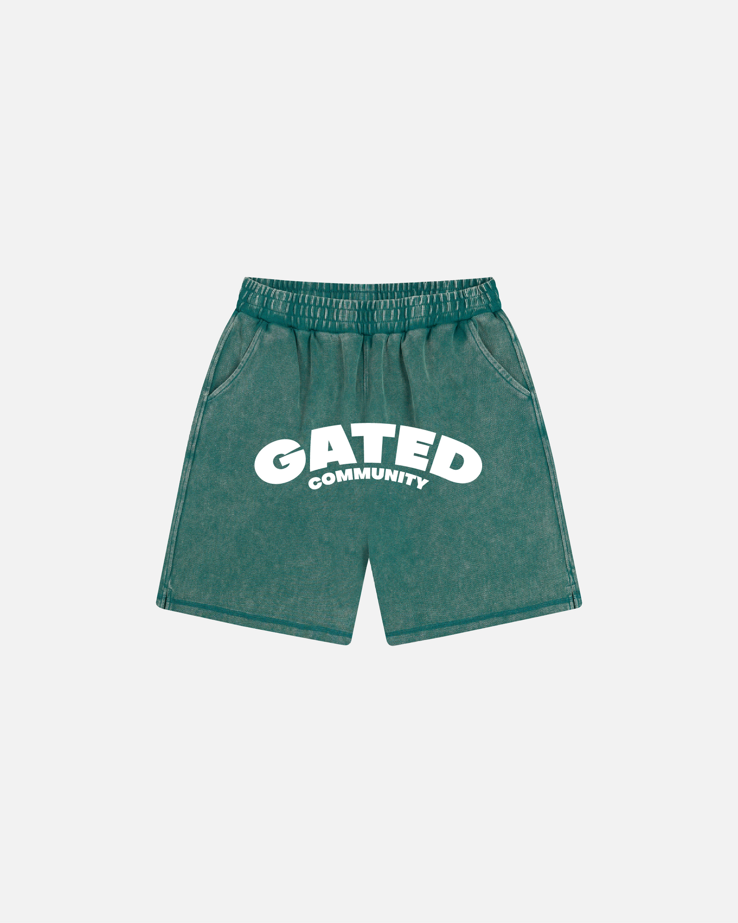 Varsity batik washed shorts