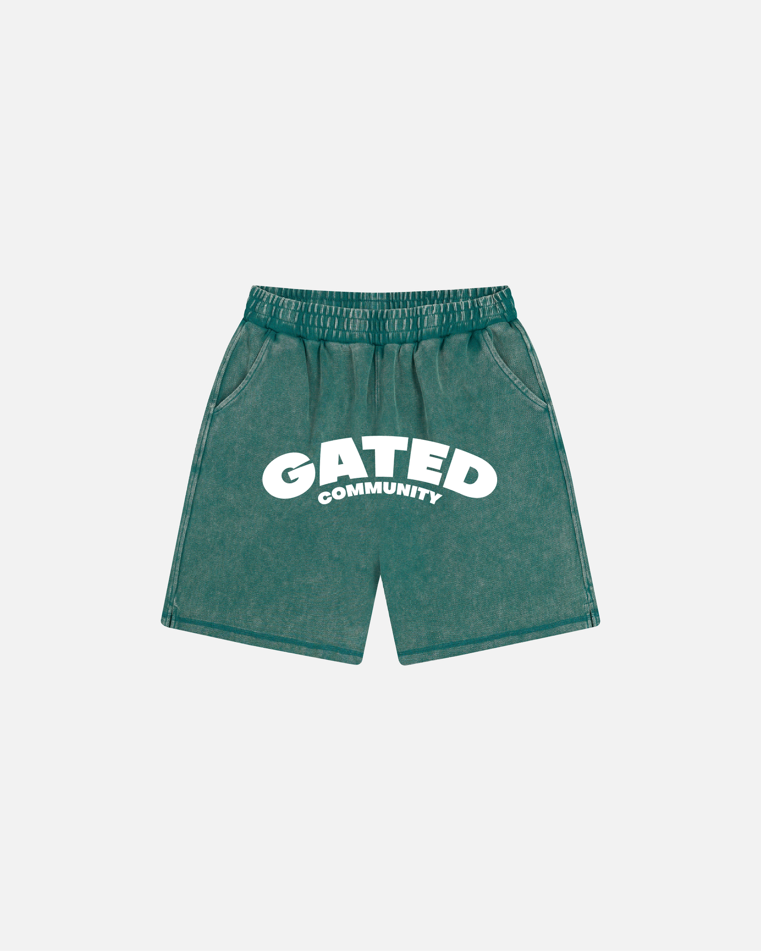 Varsity batik washed shorts